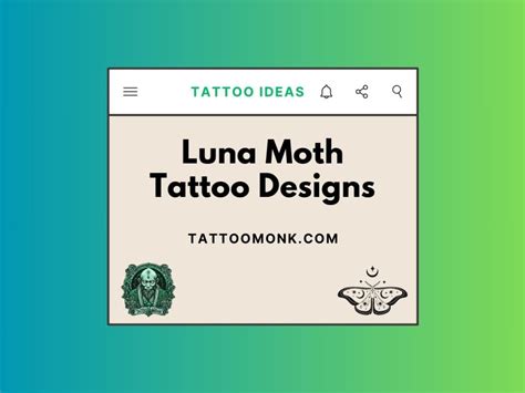 40 Enchanting Luna Moth Tattoo Designs To Ink